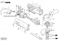 Bosch 0 603 403 901 Pws 7-125 Angle Grinder 230 V / Eu Spare Parts